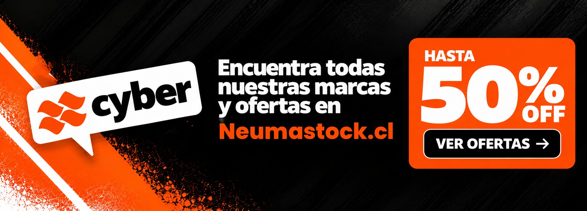 Cyber: encuentra todas nuestras marcas y ofertas en Neumastock.cl